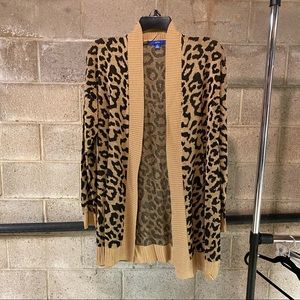 Cheetah print cardigan